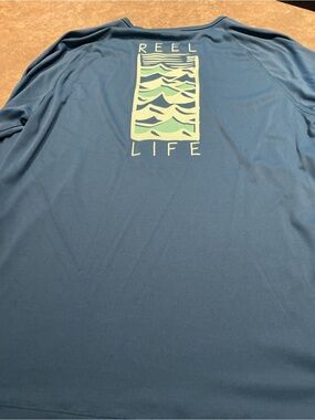 REEL LIFE Men's Performance Shirt in Teal Blue - Unbranded XXL